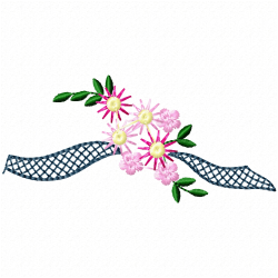 Daisy Flower Embroidery Design 6